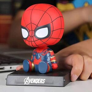 ELEGANT LIFESTYLE Super Hero Spiderman Action Figure Limited Edition,Marvel Comics Character|Avenger Bobblehead with Mobile Holder for Car Dashboard,Office Desk&Study Table (Pack of 1),Polymer  Amazon.in Toys & Games