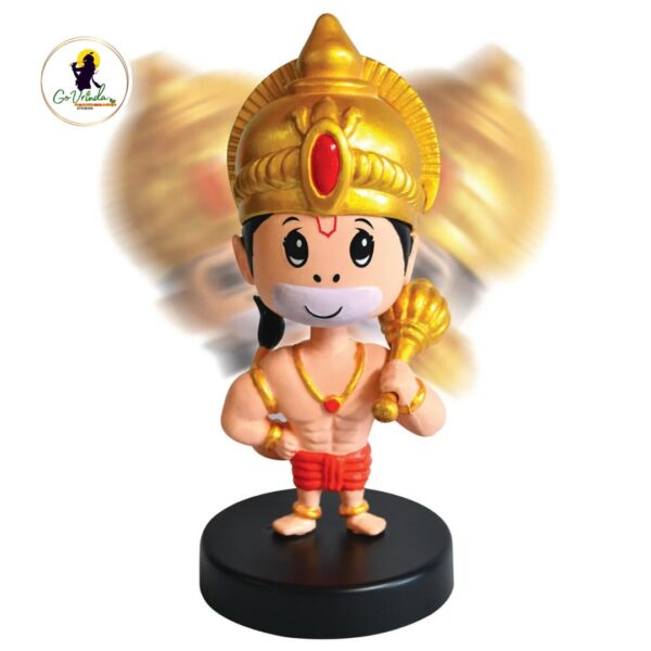 Buy Bobble Head Hanuman by Go Vrinda Studio | 100% Recyclable | Bajrangbali | Pavan Putr | Idol | Toy | Car Dashboard | Office Table (BHH 5" inch) Online at Low Prices in India - Amazon.inWatch the videoWatch the videoWatch the video - Image 10