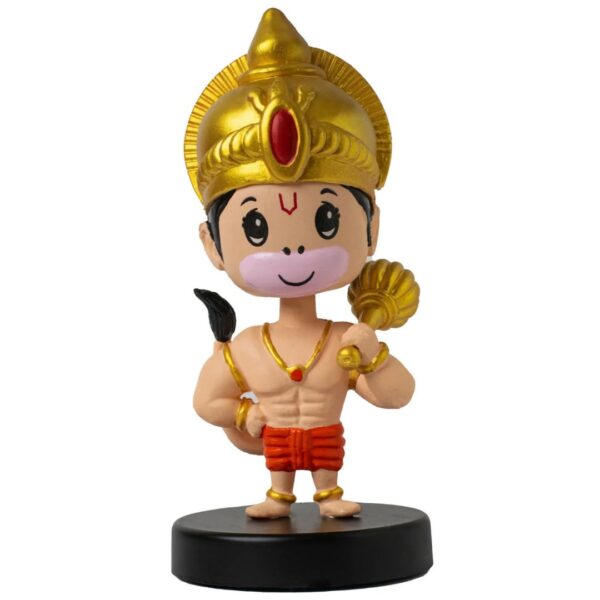 Buy Bobble Head Hanuman by Go Vrinda Studio | 100% Recyclable | Bajrangbali | Pavan Putr | Idol | Toy | Car Dashboard | Office Table (BHH 5" inch) Online at Low Prices in India - Amazon.inWatch the videoWatch the videoWatch the video - Image 9