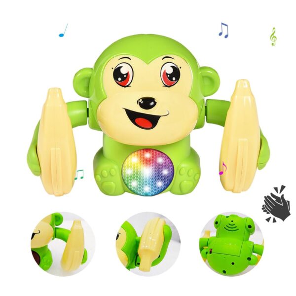 Buy Wembley Dancing Monkey Musical Toy for Kids Baby Spinning Rolling Doll Tumble Toy with Voice Control Musical Light and Sound Effects with Sensor - ISI Mark - Multicolor Online at Low Prices in India - Amazon.in - Image 21