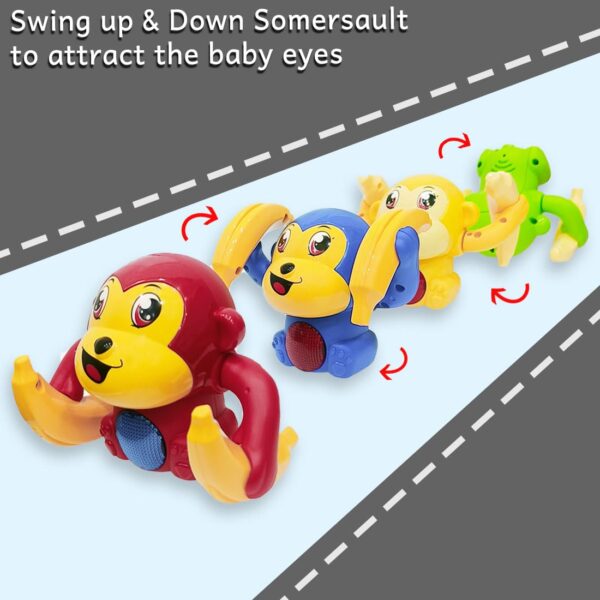 Buy Wembley Dancing Monkey Musical Toy for Kids Baby Spinning Rolling Doll Tumble Toy with Voice Control Musical Light and Sound Effects with Sensor - ISI Mark - Multicolor Online at Low Prices in India - Amazon.in - Image 22