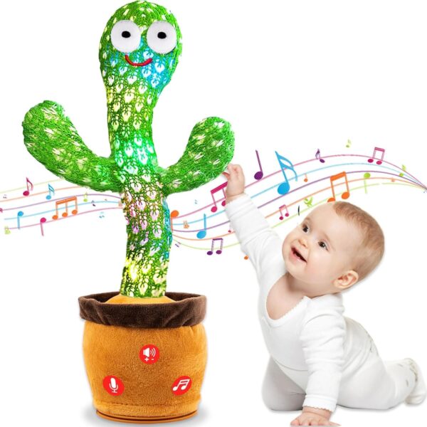 Toy Imagine Cactus Toy for Babies Dancing,Talking, Speaking, Recording | Repeat What You Say | Singing Electronic Pet for Toddlers | Swing and Sing Toy-Charger Cactus Toy Plant.. (Age 1-10 Years).  Amazon.in Toys & Games - Image 8