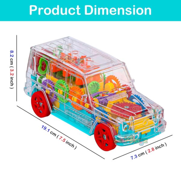 Buy Zest 4 Toyz Musical Car Toys for Kids 360 Degrees Rotating Transparent Concept Car with Flashing 3D Light & Sound Toys for Kids 1-4 Years-Multicolour Online at Low Prices in India - Amazon.in - Image 21